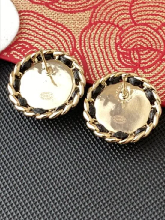 ✨ Chanel Denim Stud Earrings ✨ - Picture 5 of 5